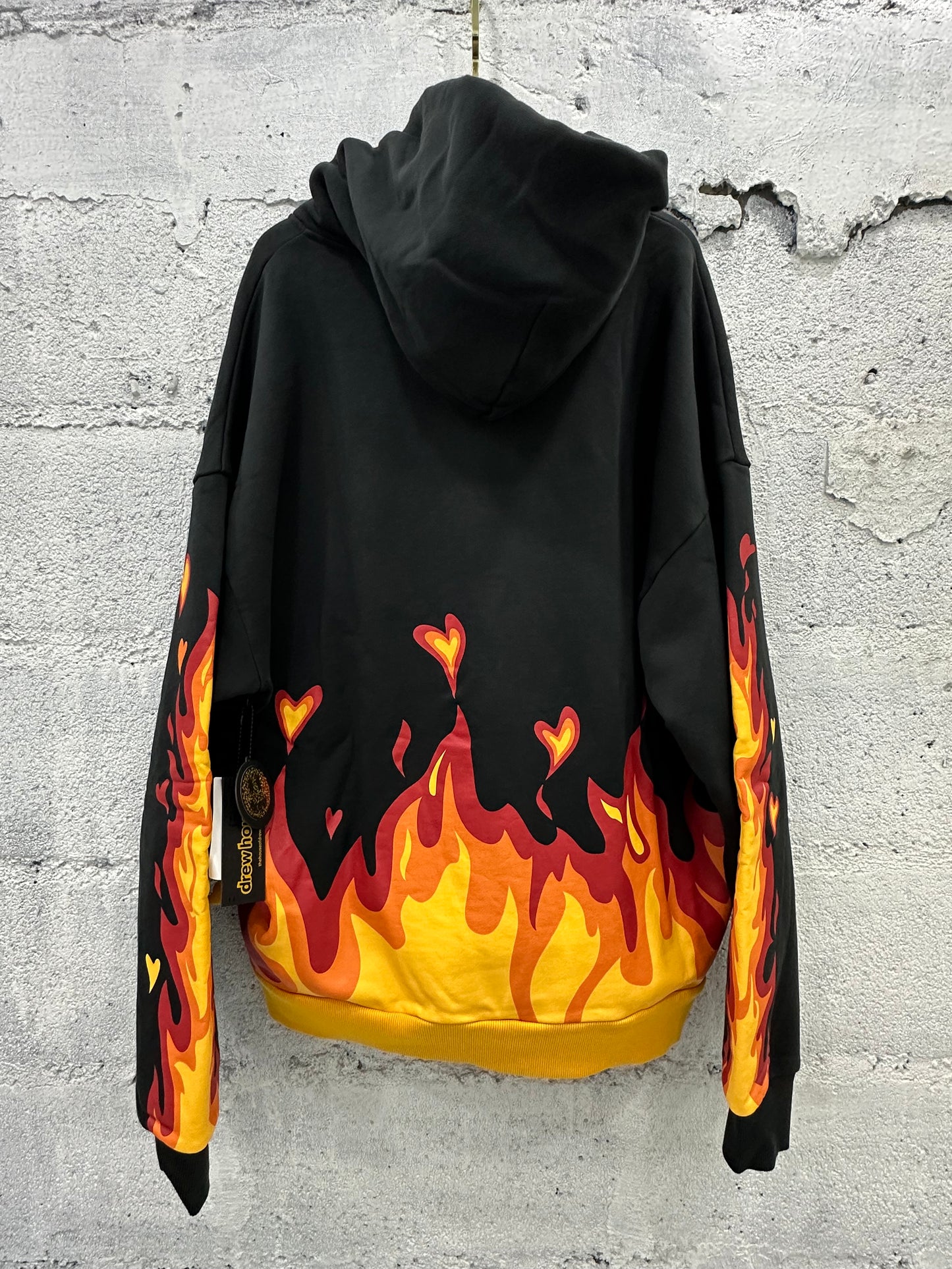 Drew House Fire Hoodie Black