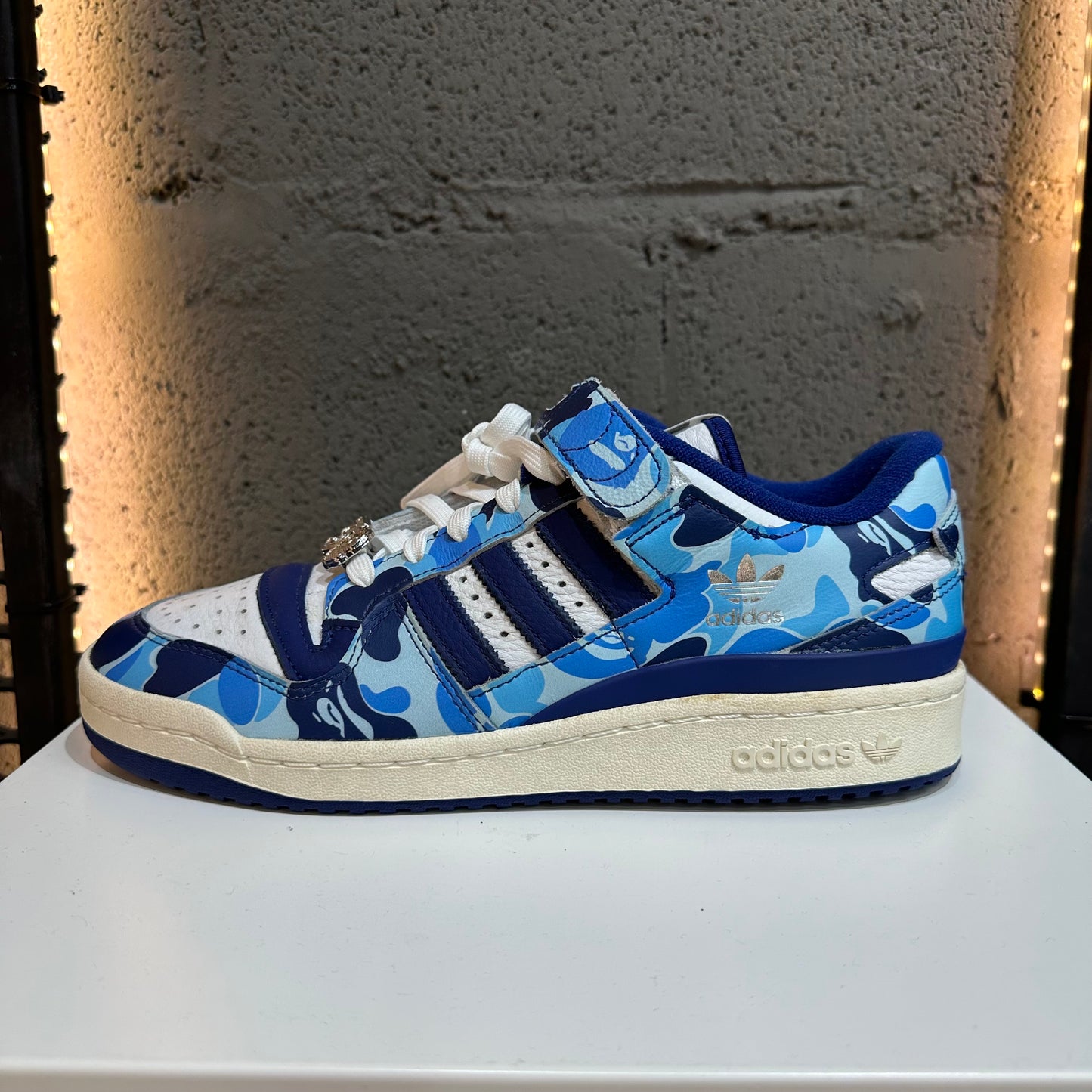 Bape x Adidas Forum Low 3th Anniversary Blue Camo