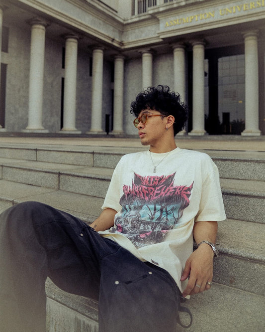 IWYWH Carnation Off-White Red Church Tee