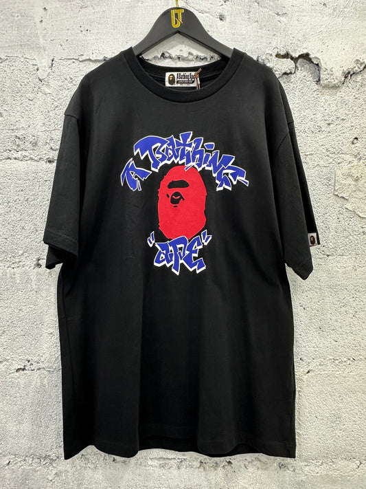 Bape Graffiti College Tee Black