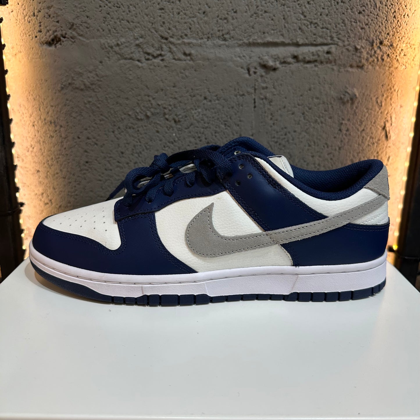 Dunk Low White Midnight Navy