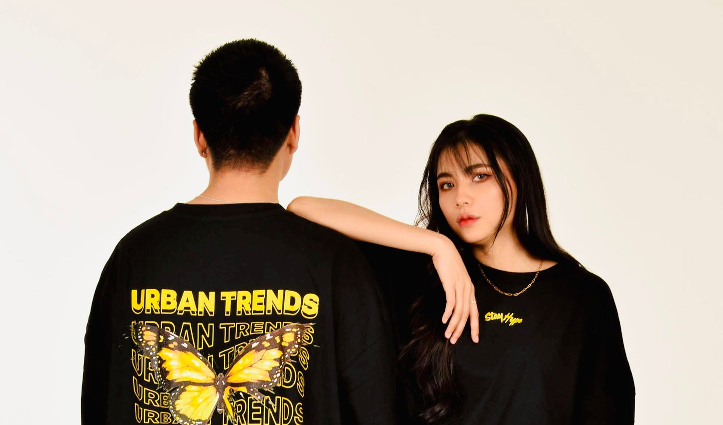 UT Butterfly Oversized Tee Black