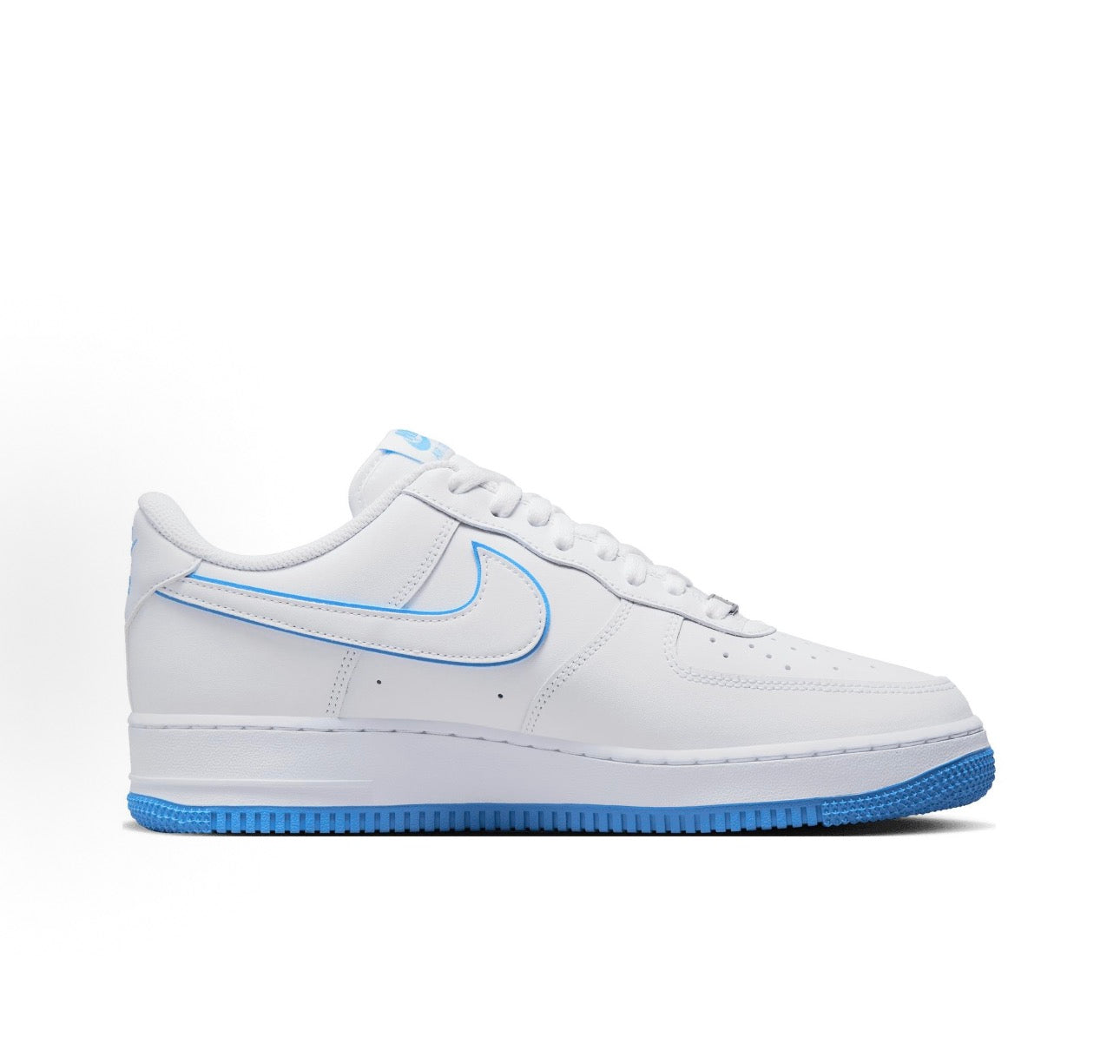 Air Force 1 White University Blue Sole