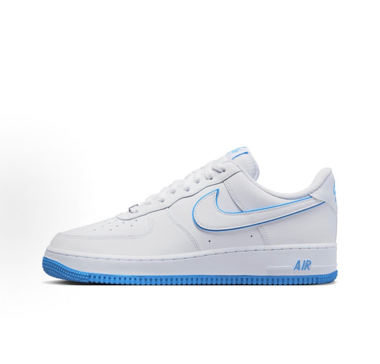 Air Force 1 White University Blue Sole