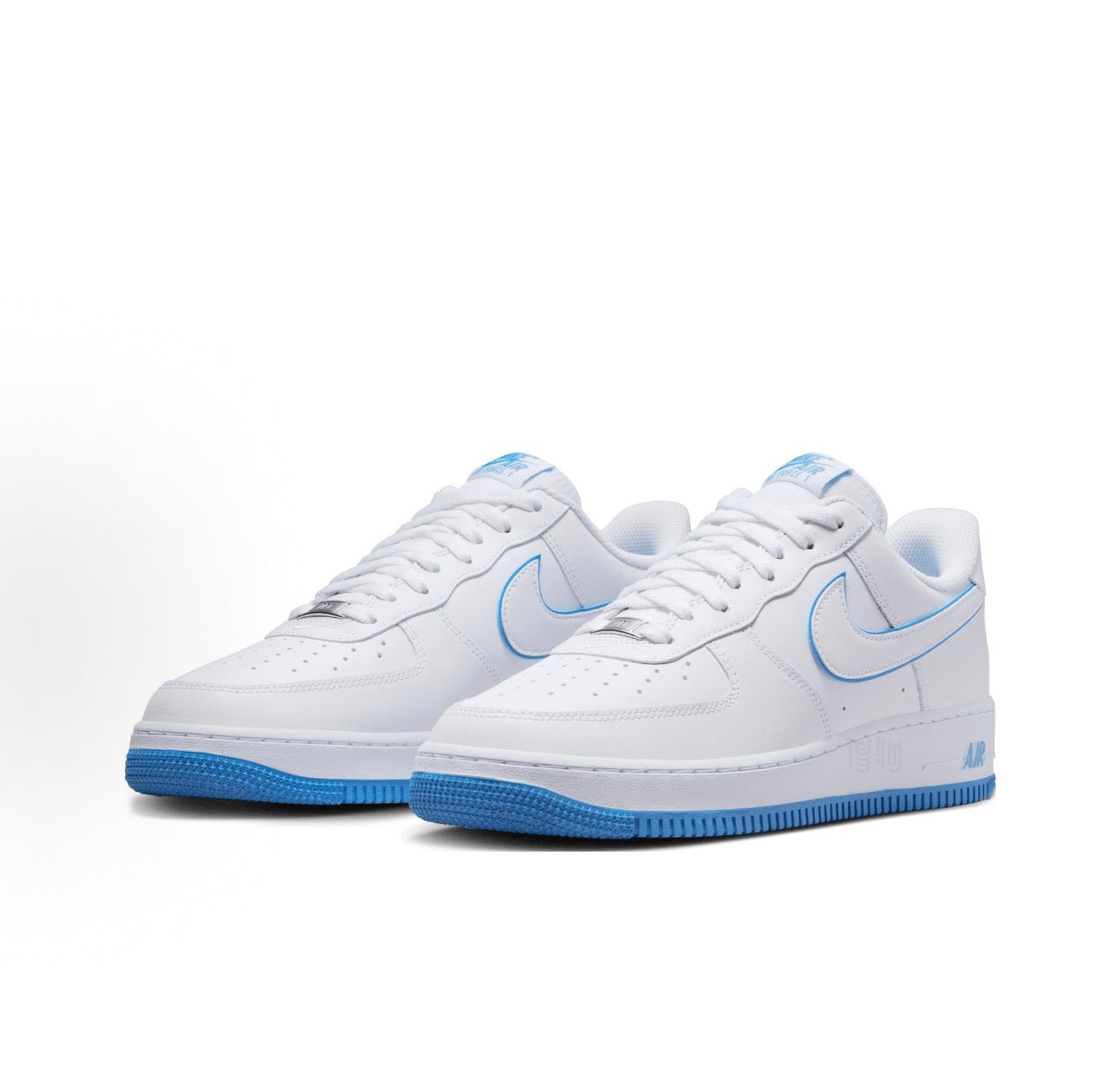Air Force 1 White University Blue Sole