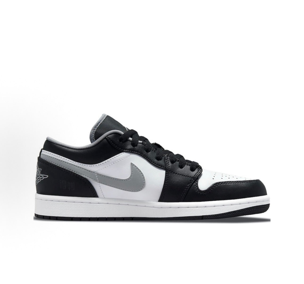 C-Jordan 1 Low Black White Grey