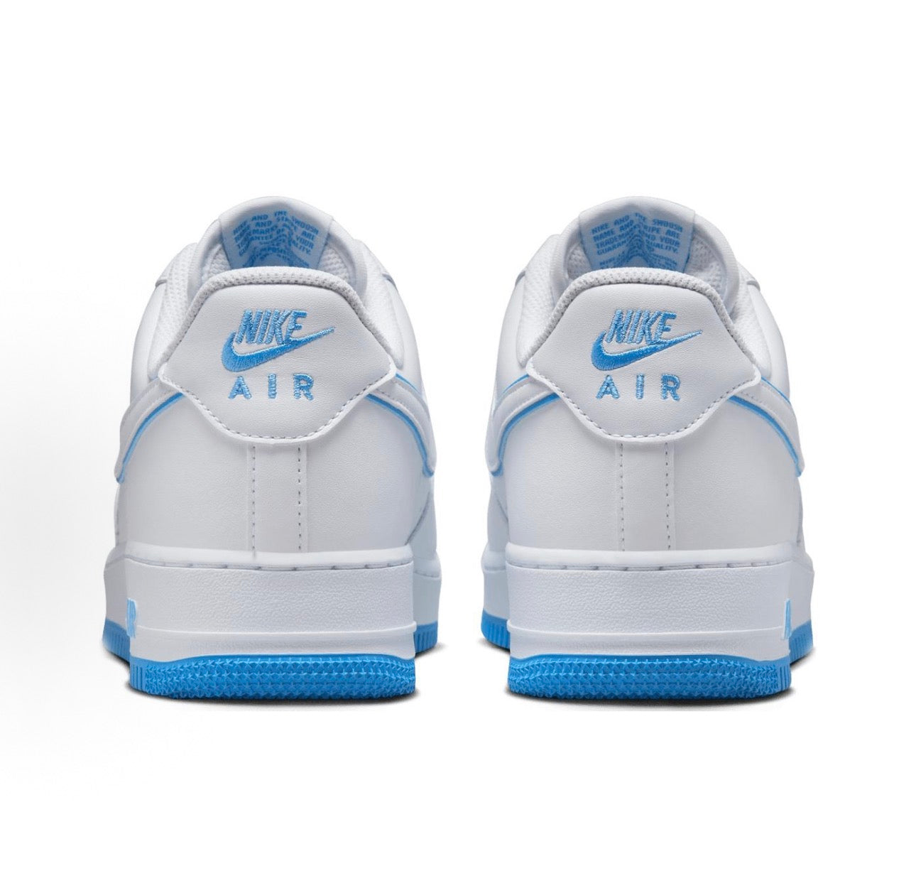 Air Force 1 White University Blue Sole